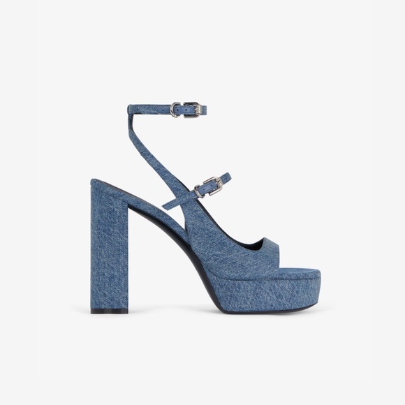 BNIB Givenchy Voyou Platform Denim Sandals - 39 - Picture 5 of 13